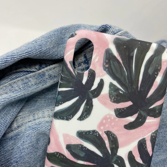 iPhone XS Max Case Pink Green Tropical - Picture 3 of 7